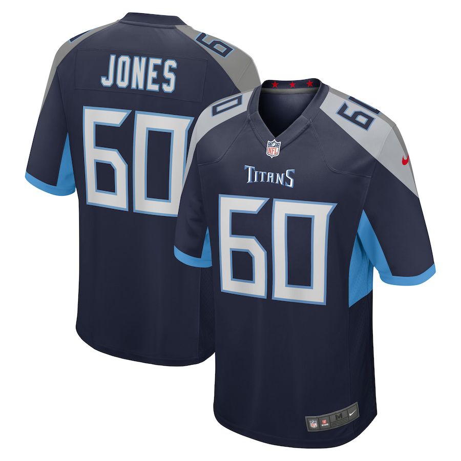 Men Tennessee Titans #60 Ben Jones Nike Navy Game NFL Jersey